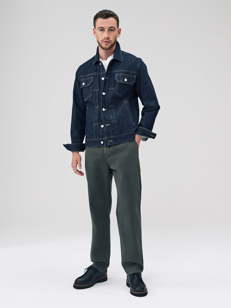 Temno modra - Denim Trucker Type 2 Jacket - Slika 2 iz 12