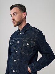 Temno modra - Denim Trucker Type 2 Jacket - Slika 4 iz 12