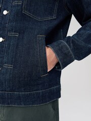 Temno modra - Denim Trucker Type 2 Jacket - Slika 6 iz 12