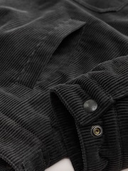 črna - Corduroy (sintetična tkanina) borg Lined Trucker jakna; suknjič - Slika 11 iz 12