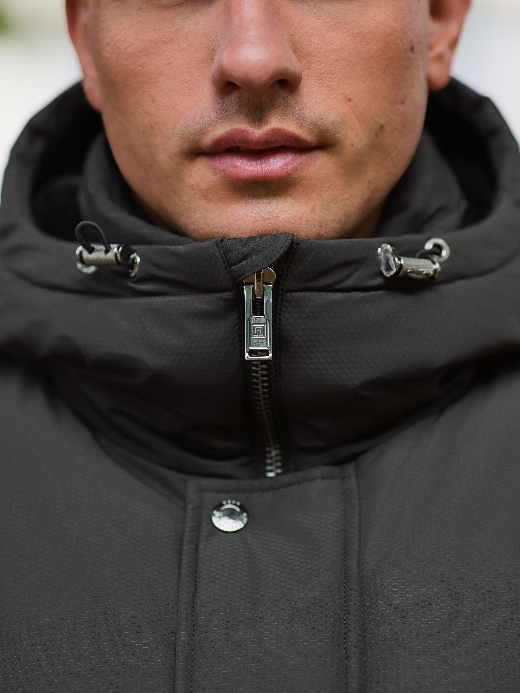 Buy Black Textured Premium Parka Jacket from Next USA