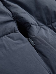 Navy Blue Diamond Quilted Padded Jacket - Image 13 of 13