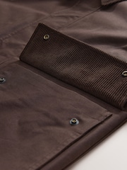 Brown Waxed Corduroy Collar Jacket - Image 15 of 16