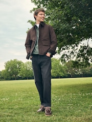 Brown Waxed Corduroy Collar Jacket - Image 2 of 16