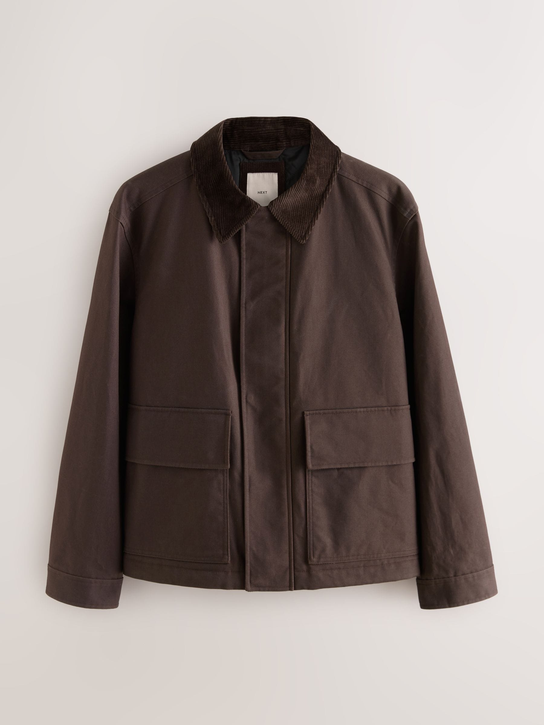 Buy Brown Wax Corduroy Collar Barn Jacket from Next Canada