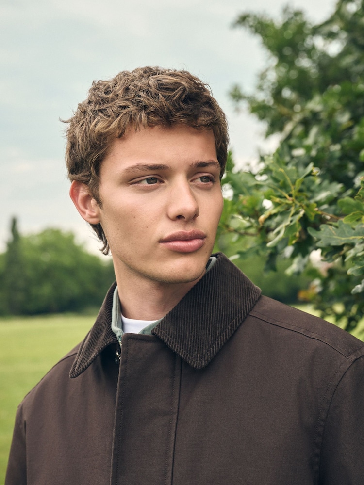 Maro - Waxed Corduroy Collar Jacket - Image 8 of 16