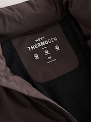 Brown ThermoGen Shower Resistant Funnel Puffer Jacket - Image 13 of 13