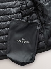 Black ThermoGen Down Filled Packable Puffer Coat - Image 11 of 12