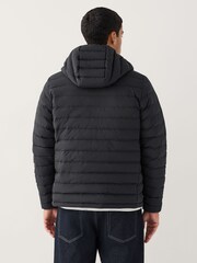 Black ThermoGen Down Filled Packable Puffer Coat - Image 2 of 12
