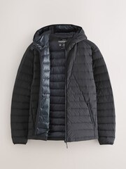 Black ThermoGen Down Filled Packable Puffer Coat - Image 6 of 12
