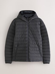 Black ThermoGen Down Filled Packable Puffer Coat - Image 7 of 12