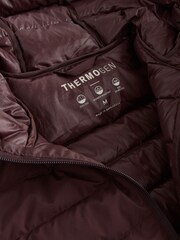 Burgundy Red ThermoGen Down Filled Packable Puffer Coat - Image 6 of 7