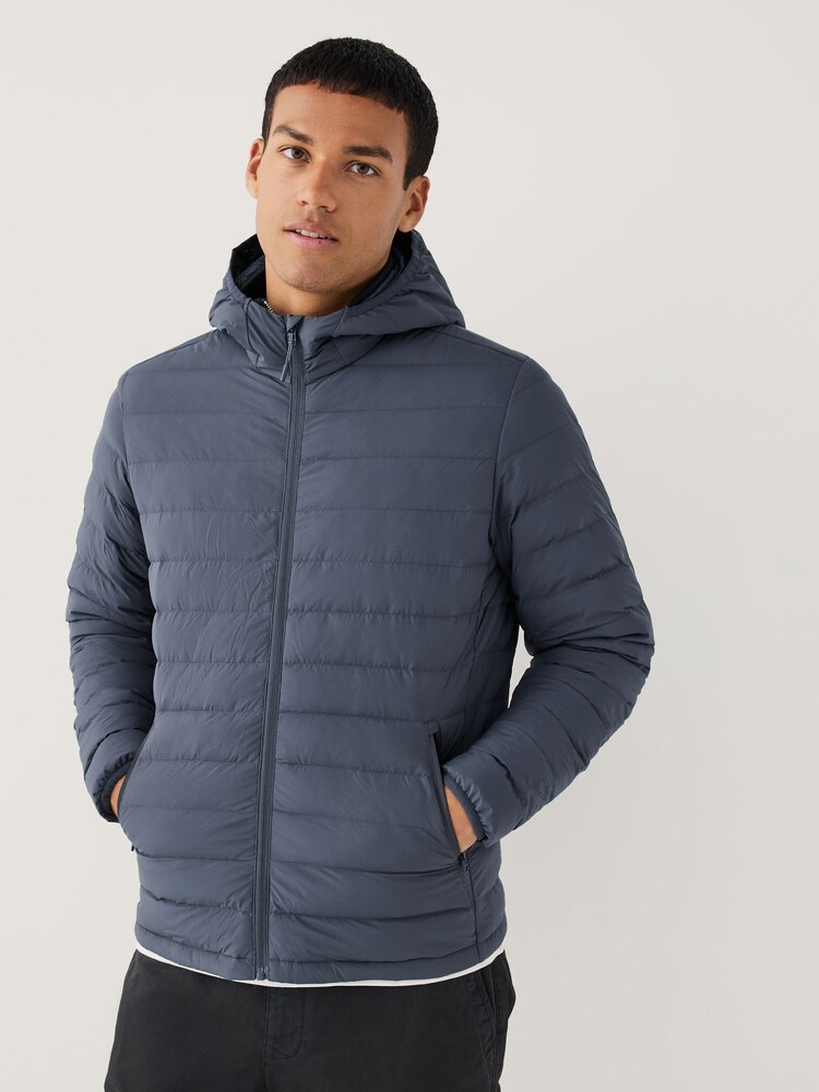 Blue ThermoGen Down Filled Packable Puffer Coat - Image 2 of 12