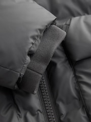 Grey ThermoGen Shower Resistant Rubbersied Puffer Coat - Image 10 of 11