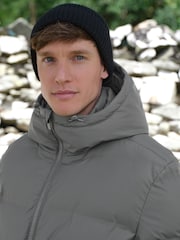 Grey ThermoGen Shower Resistant Rubbersied Puffer Coat - Image 4 of 11