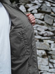 Grey ThermoGen Shower Resistant Rubbersied Puffer Coat - Image 5 of 11