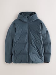 Blue Regular Length ThermoGen Shower Resistant Puffer Jacket - Image 8 of 13