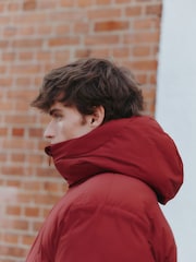 Rojo - Largo estándar - ThermoGen Shower Resistant Puffer Jacket - Imagen 7 de 14