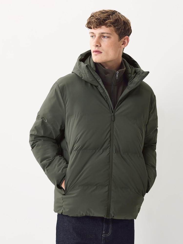 Verde caqui - Largo estándar - ThermoGen Shower Resistant Puffer Jacket - Imagen 1 de 10