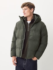Verde caqui - Largo estándar - ThermoGen Shower Resistant Puffer Jacket - Imagen 3 de 10