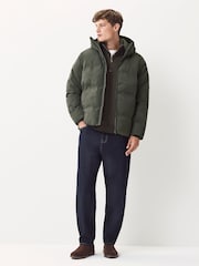 Verde caqui - Largo estándar - ThermoGen Shower Resistant Puffer Jacket - Imagen 4 de 10