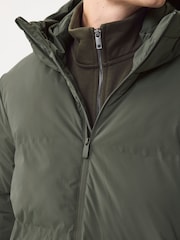 Verde caqui - Largo estándar - ThermoGen Shower Resistant Puffer Jacket - Imagen 6 de 10