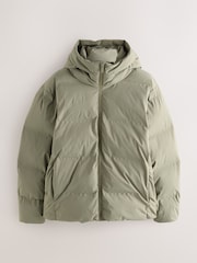 Stone Regular Length ThermoGen Shower Resistant Puffer Jacket - Image 1 of 6