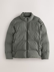 Khaki Green ThermoGen Shower Resistant Funnel Puffer Jacket - Image 1 of 5