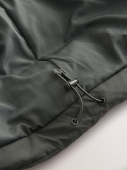 Khaki Green ThermoGen Shower Resistant Funnel Puffer Jacket - Image 3 of 5