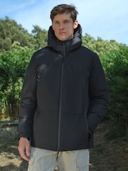 Black ThermoGen Shower Resistant Wadded Jacket - Image 1 of 11
