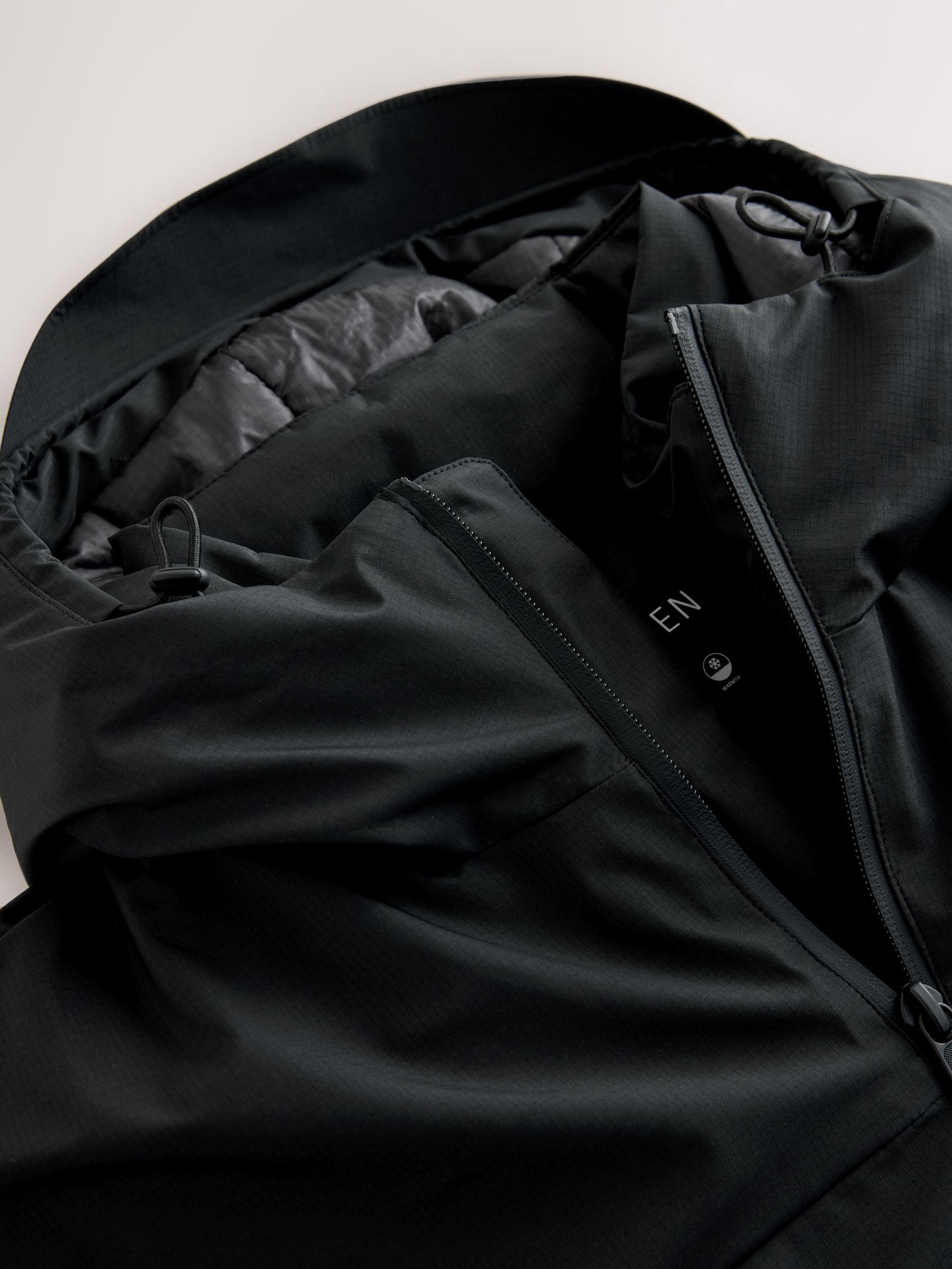 Buy Black ThermoGen Shower Resistant Wadded Jacket from Next Canada