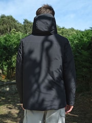 Black ThermoGen Shower Resistant Wadded Jacket - Image 4 of 11