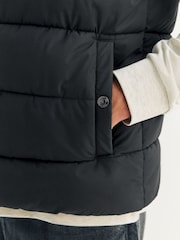 Black Textured Jacquard Parka Jacket - Image 5 of 9