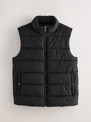Black Textured Jacquard Parka Jacket - Image 6 of 9