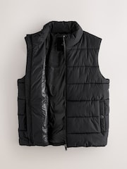 Black Textured Jacquard Parka Jacket - Image 7 of 9