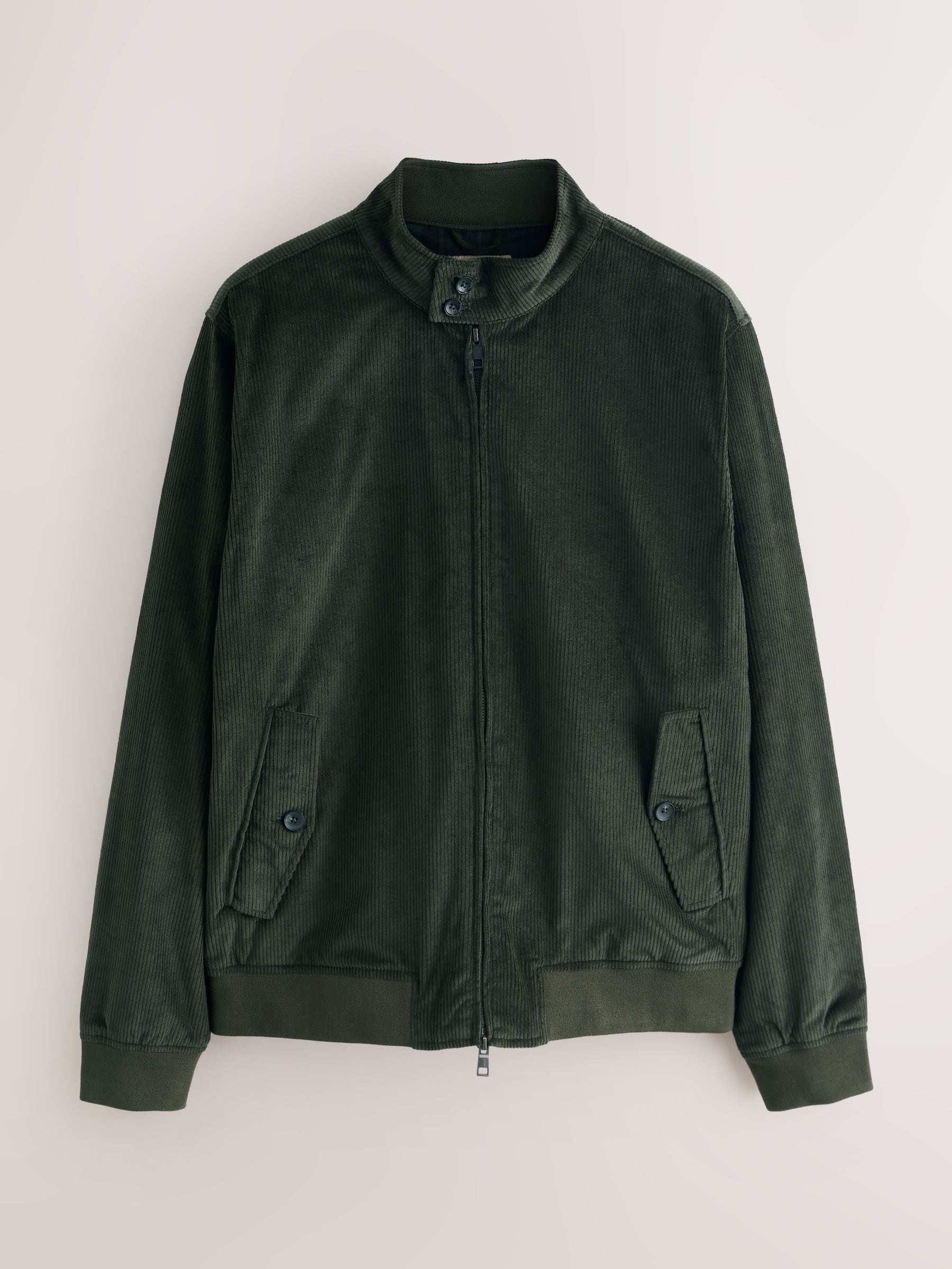 Buy Green Corduroy Harrington Jacket from Next Canada