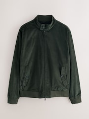 أخضر - سترة هارينغتون من قماش الكوردوروي - صورة 5 من 10