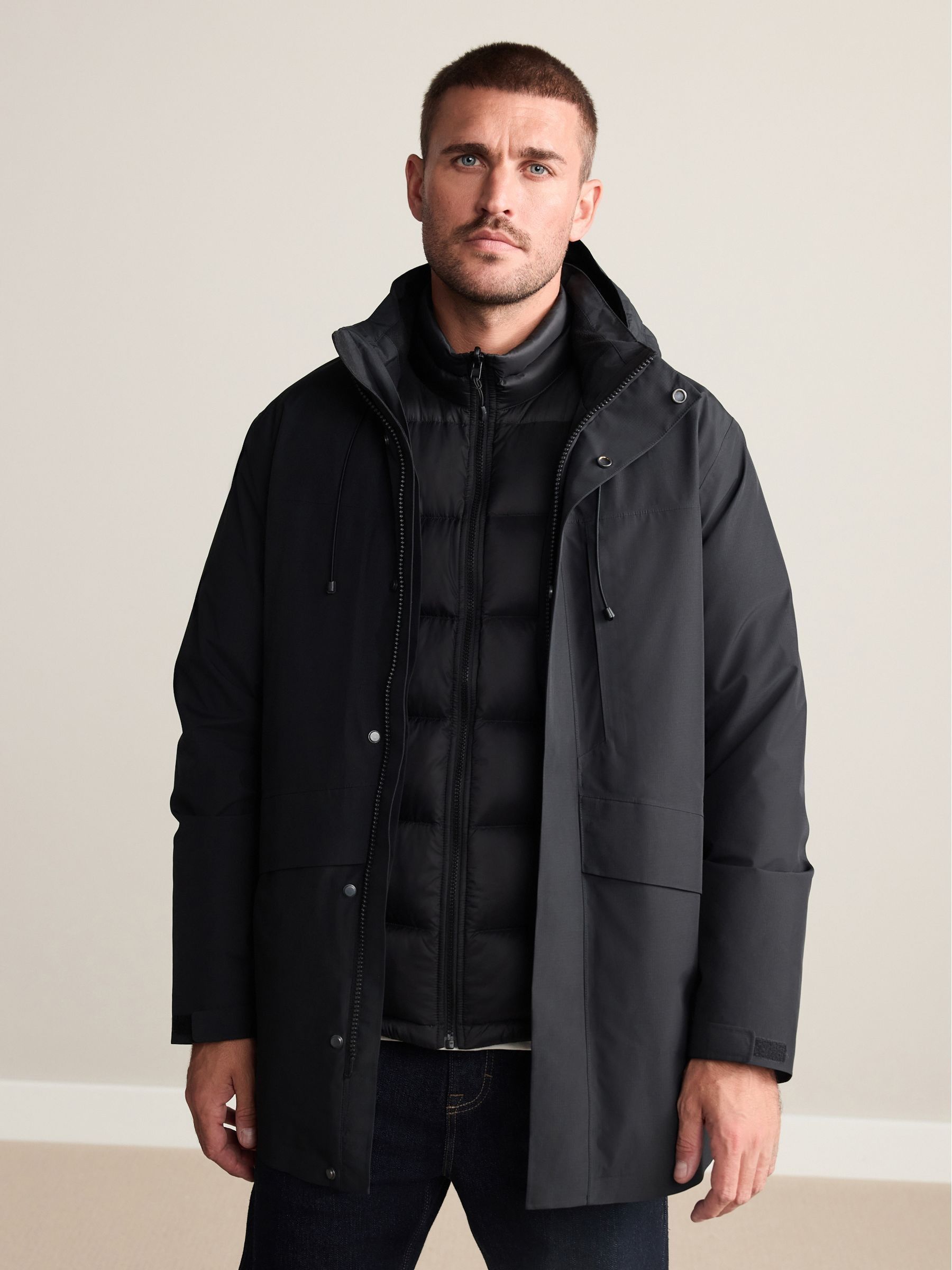 Buy Black Signature Waterproof 3-In-1 Jacket from Next China
