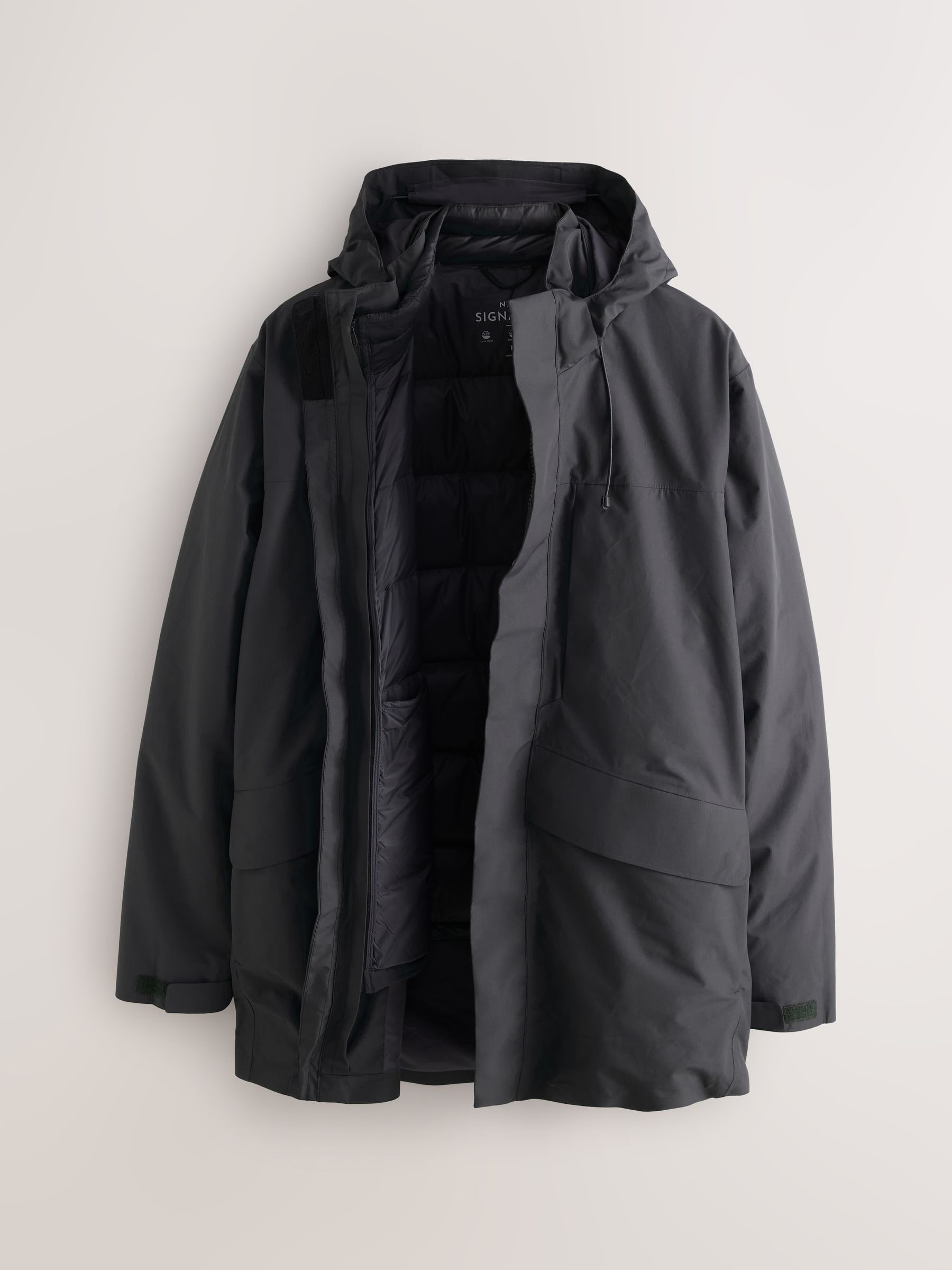 Buy Black Signature Waterproof 3-In-1 Jacket from Next China