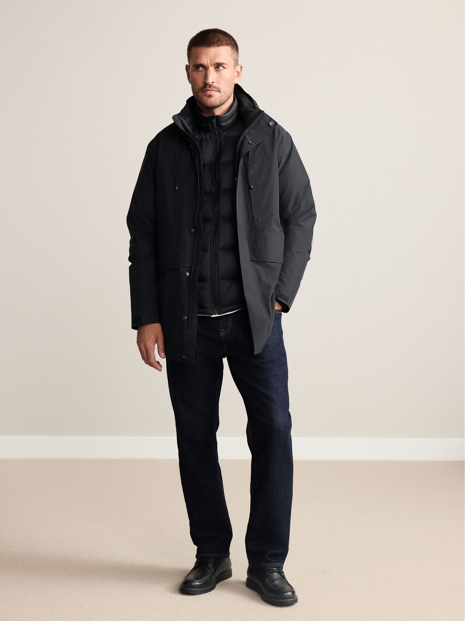 Buy Black Signature Waterproof 3-In-1 Jacket from Next China