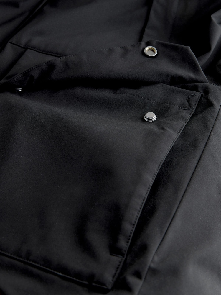 Black ThermoGen Parka Jacket with Borg Lining - Image 10 of 10