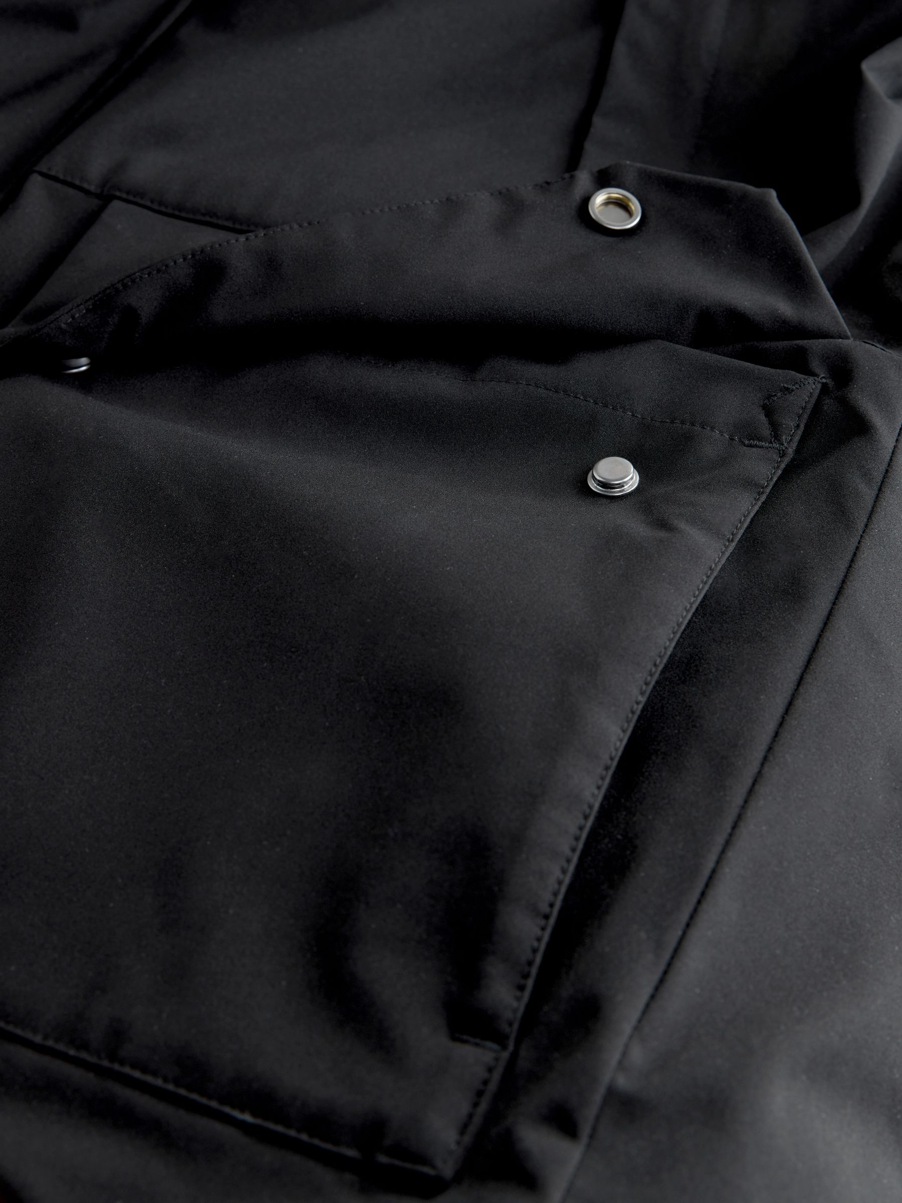 Buy Black ThermoGen Parka Jacket with Borg Lining from the Next UK