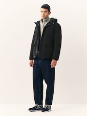 Black ThermoGen Parka Jacket with Borg Lining - Image 2 of 10