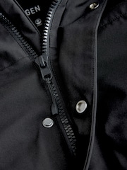 Black ThermoGen Parka Jacket with Borg Lining - Image 8 of 10