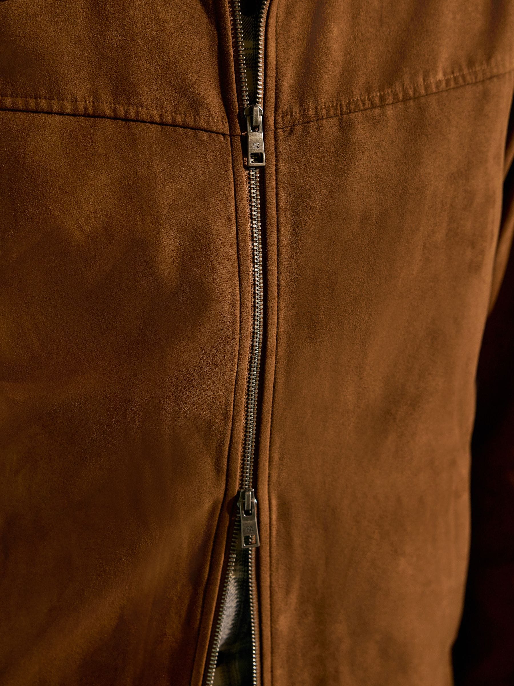 Buy Tan Brown Faux Suede Harrington Jacket from Next USA