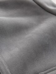 Charcoal Grey Faux Suede Borg Lined Jacket - Image 4 of 6