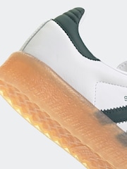 adidas Originals White/Green Sambae W Trainers - Image 9 of 9