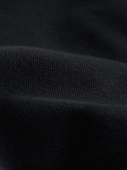 Black Canvas Borg Lined Hooded Jacket - Image 11 of 11