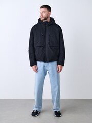 Black ThermoGen Shower Resistant Wadded Jacket - Image 2 of 11