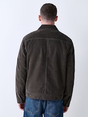 Mushroom Brown Corduroy Borg Lined Jacket - Image 3 of 13